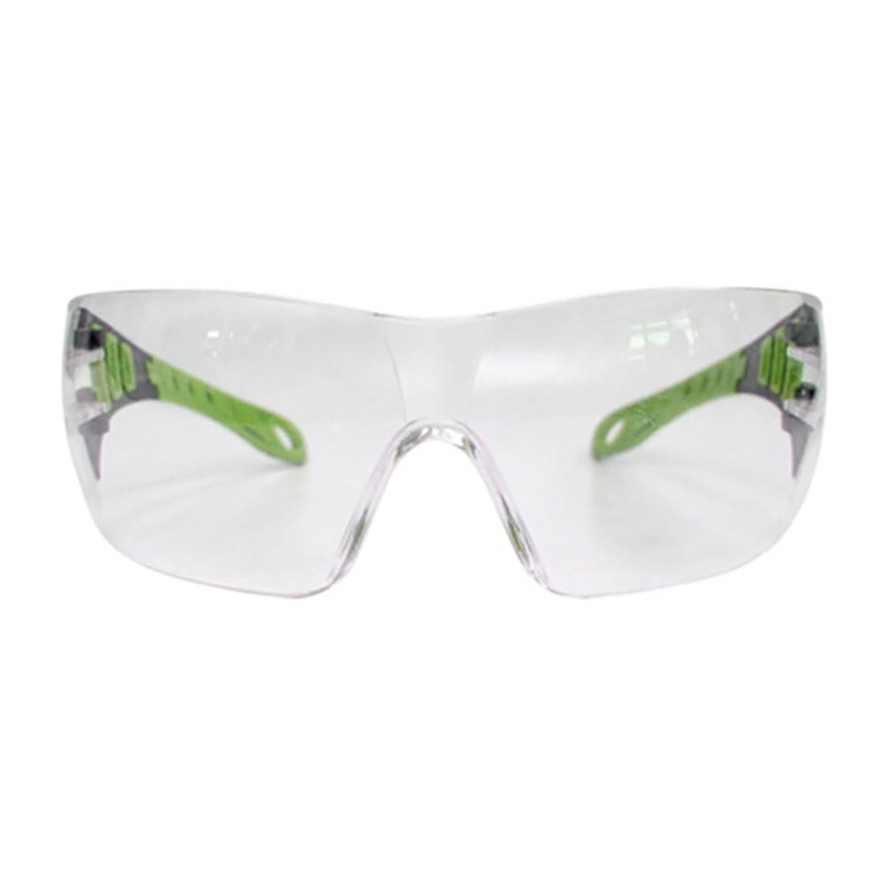 Nuevo 2024 - Gafas de seguridad transparent with patillas verdes