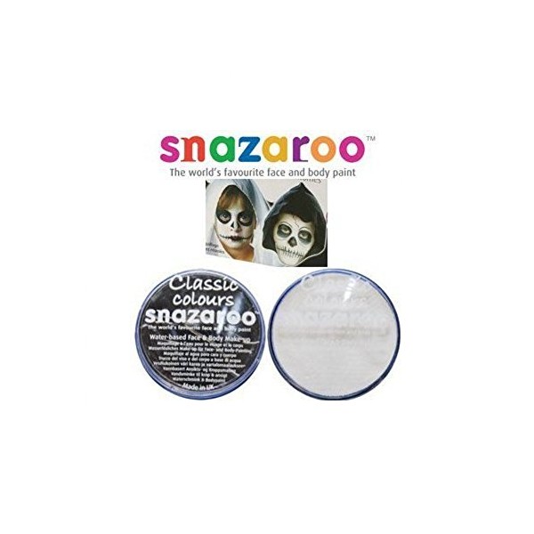Snazaroo 18ml White and Black Face Paint Bundle