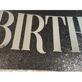 Generic ""Birthday Baddie"" sash - Black Glitter sash with Silver foil. Soft Black Satin Sash for Women and Men - Birthday Party Favors Supplies Decorations & Accessories for Any Birthday