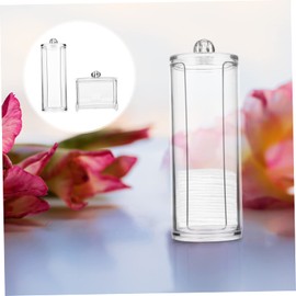 ULTECHNOVO Long Lasting Cotton Pad Organizer Box 2pcs Makeup Storage Containers Keep Your Swabs and Pads Clean and Tidy