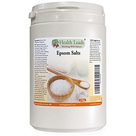 Pure, Food Grade Epsom Salts, Magnesium Sulphate, Vegan, Non-GMO, Widely Used to Help Relax Aching and Tired Muscles After Sports and Exercise, Resealable Container, Easy to Use (1kg)