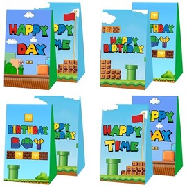 Eacoo 12pcs M-L-A Birthday Party Gift Bag Candy Bags Goody Bag maliao Birthday Party Supplies Decorations.