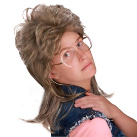 ByouByou Mullet Wigs for Women Fancy Party Accessory Cosplay Wig (Blonde)