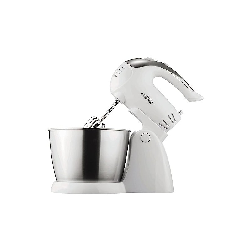 Brentwood Stand Mixer, 5-Speed + Turbo, White