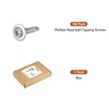 sourcing map 100Pcs #8x3/4" Phillips Head Self Tapping Screws, 410