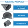 sourcing map 2 Pcs UPVC Reducer Pipe Fitting, 75x63mm PVC