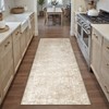 WondRg 2x5 Washable Runner Rug Beige Modren Neutral Hallway Kitchen