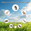 TINAFEITEM Rolling Small Animal Cage 11.8 inches, Metal Mesh Ball Cage