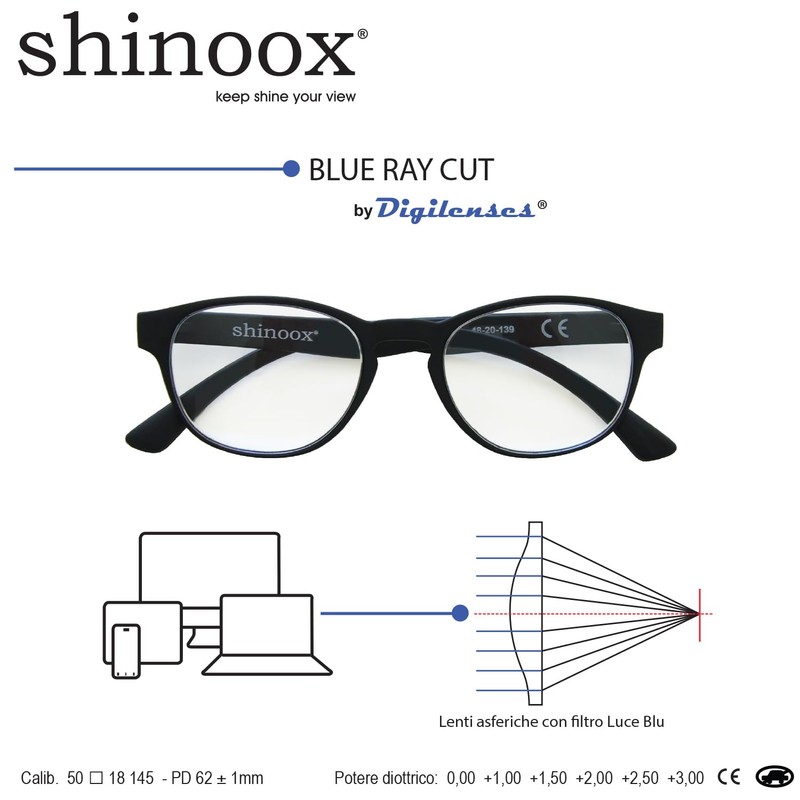 Shinoox Soho Blue Block Reader +1-100 g