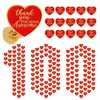 Huquary 100 Pcs Heart Button Pins Gift Thank You for