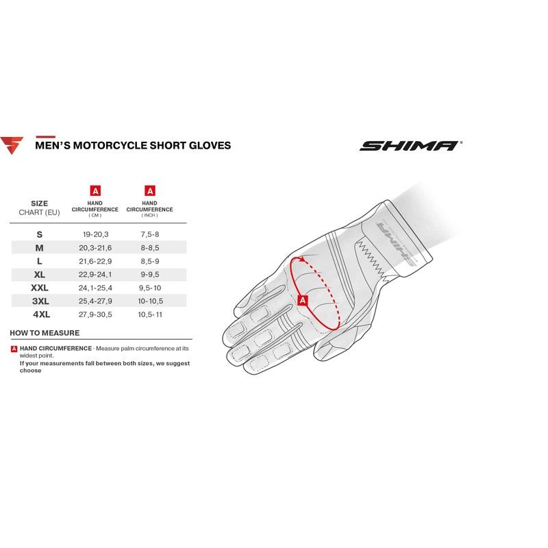 SHIMA Spark 2.0 Men's Motorcycle Gloves, Touchscreen, Summer, Sports Leather