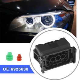 The Lord of the Tools 12 Pin Car Halogen Headlight Plug Connector Set 6925638 Compatible with E60 G30 E63 F20 F30 E87 E90 E92 Includes Teminals & Seals Headlight Assemblies