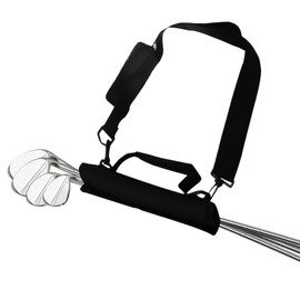 Golf Club Bag Mini Lightweight Foldable for Men Women Kids Driving Range Course Practice Durable Shoulder Strap Golf Carry Bag Pencil Travel Bag with Pocket Black