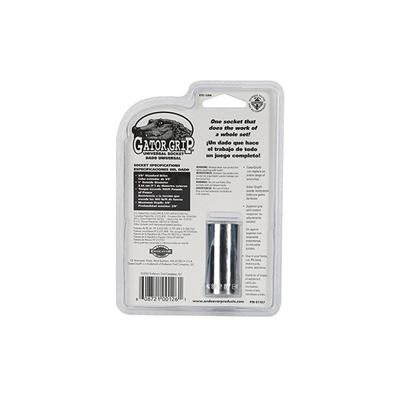 Gator Grip The Original Self-Adjusting Universal Socket with Power Drill