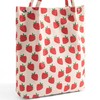 CVANSEN Strawberry Tote Bags for Women Large Capacity Corduroy Bag