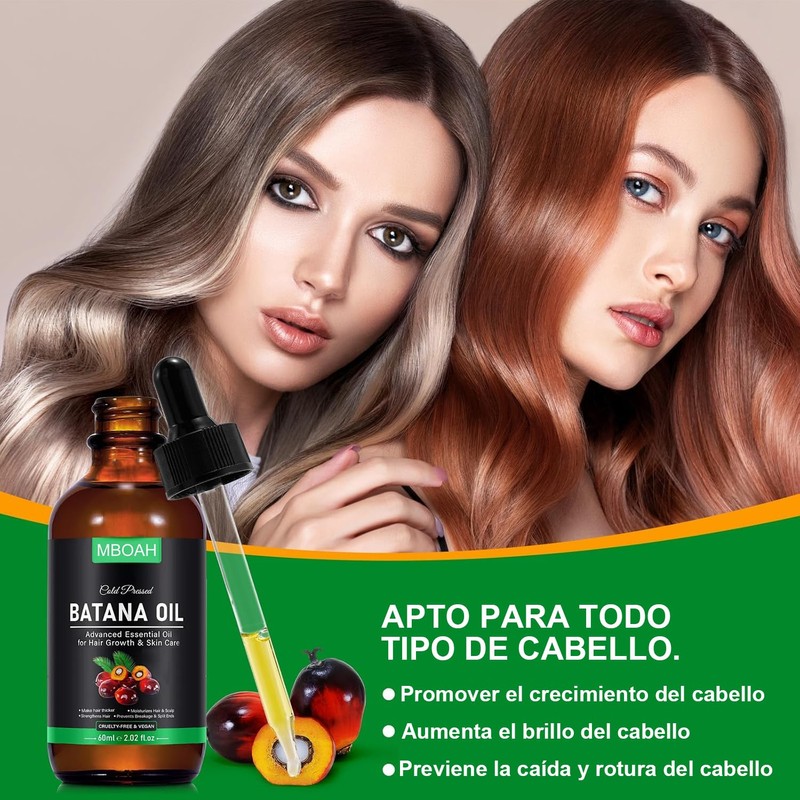 BSMKD 2 PCS Aceite de Batana, 120ML aceite de Batana