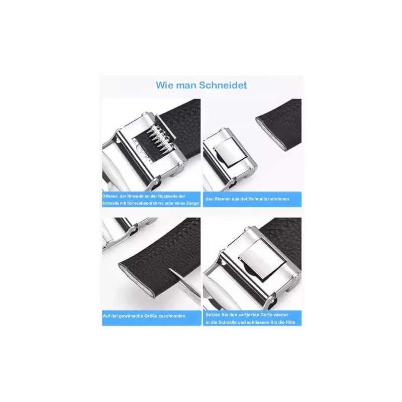 Glamexx24 Belt Buckle Men's Belt Replacement Buckle Ratchet Automatic Belt