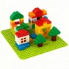 2 Baseplates for Large Blocks, Baseboard Compatible with Duplo &