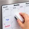 Magnetic Dry Erase Monthly Calendar for Refrigerator – Reusable Family