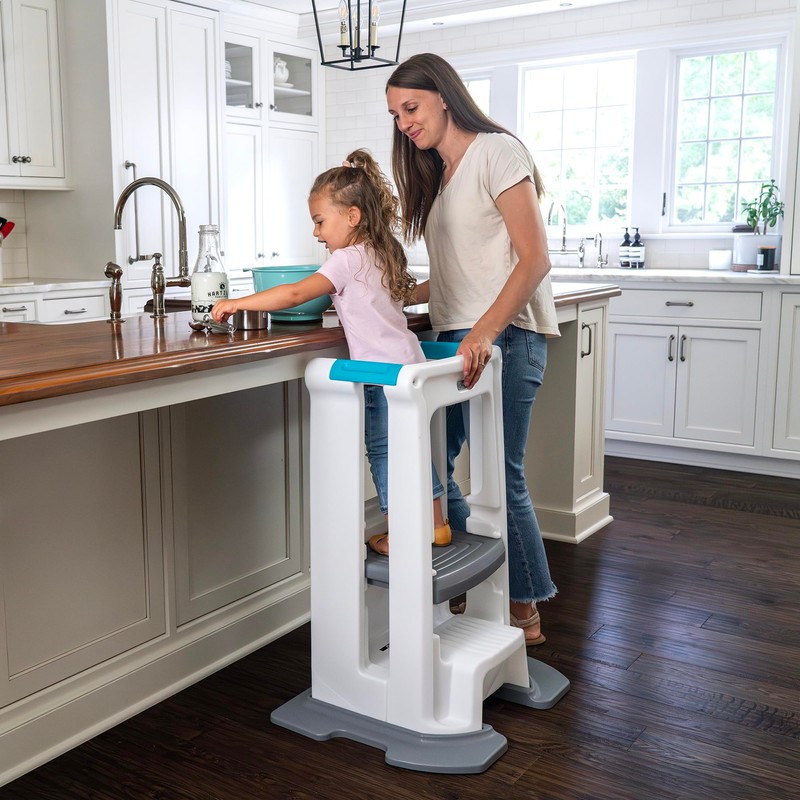 Simplay3 Toddler Tower Montessori Standing Kitchen Step Stool with Sturdy
