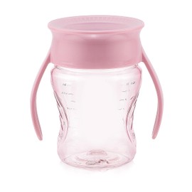 WOW CUP for Baby 360 Trainer Sippy Cup, 7 oz / 207 ml (Simply Rose)