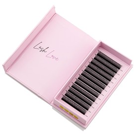 YY Lash Trays 0.05 D Curl 13mm Length Tray YY Lashes 2D Fans Classic Russian Volume Eyeluvlashes (D Curl 13mm Length)