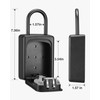 Puroma Lock Box, Large Key Lock Box Resettable Combination Lockbox,