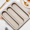 BSDLZCH Durable Carbon Steel Baguette Baking Molds, Nonstick French Bread