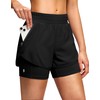 Soothfeel - Pantalones cortos deportivos para correr 2 en 1