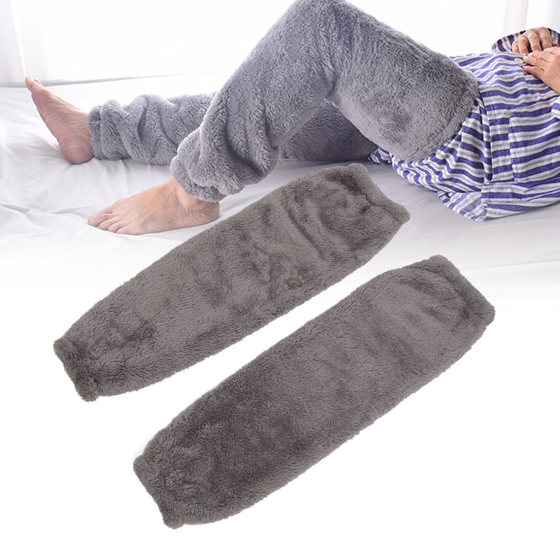2pcs Plush Slipper Stockings Soft Warm Thickened Prevents Chilblain Over