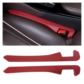 Car Seat Gap Filler Universal for Car SUV Truck Fit Organizer Fill The Gap Between Seat and Console Stop Things from Dropping, Set of 2 (Red)