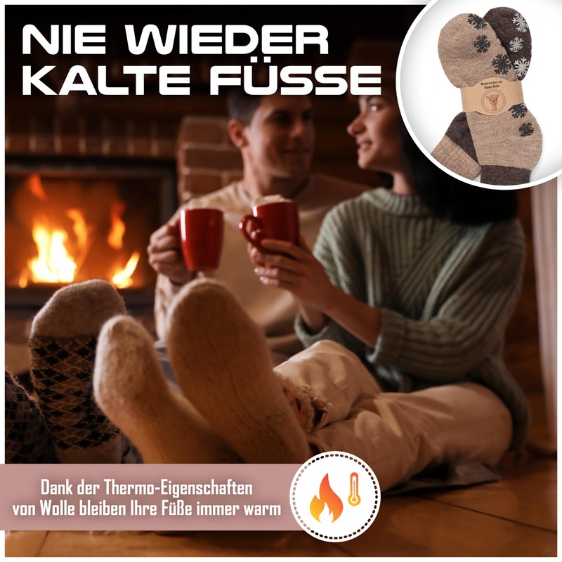 MOUNTREX® Alpaca socks, wool socks for men and women, winter