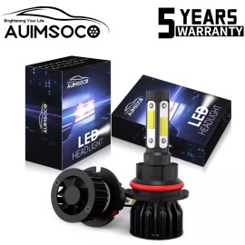 AUIMSOCO Super Bright LED Headlight Bulbs 9007 Hi Low Beam for Nissan Frontier 2001-2019