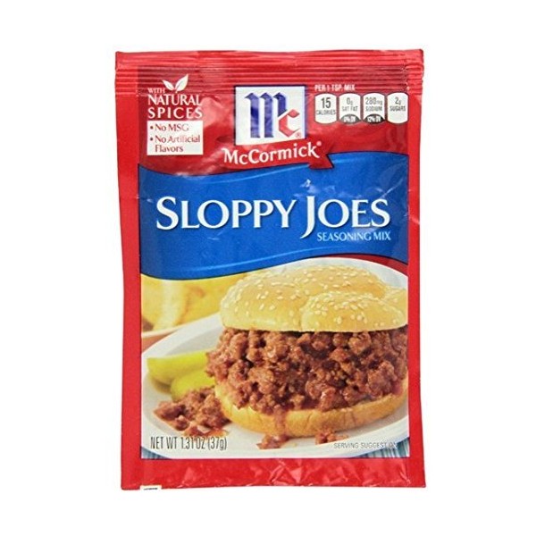 McCormick Sloppy Joes Seasoning Mix 1.31 Oz - 6 Pack