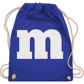 Shirtracer Carnival & Fancy Dress Group Costume with Print – Gym Bag and Cloth Bag Made of Organic Cotton - Blue -