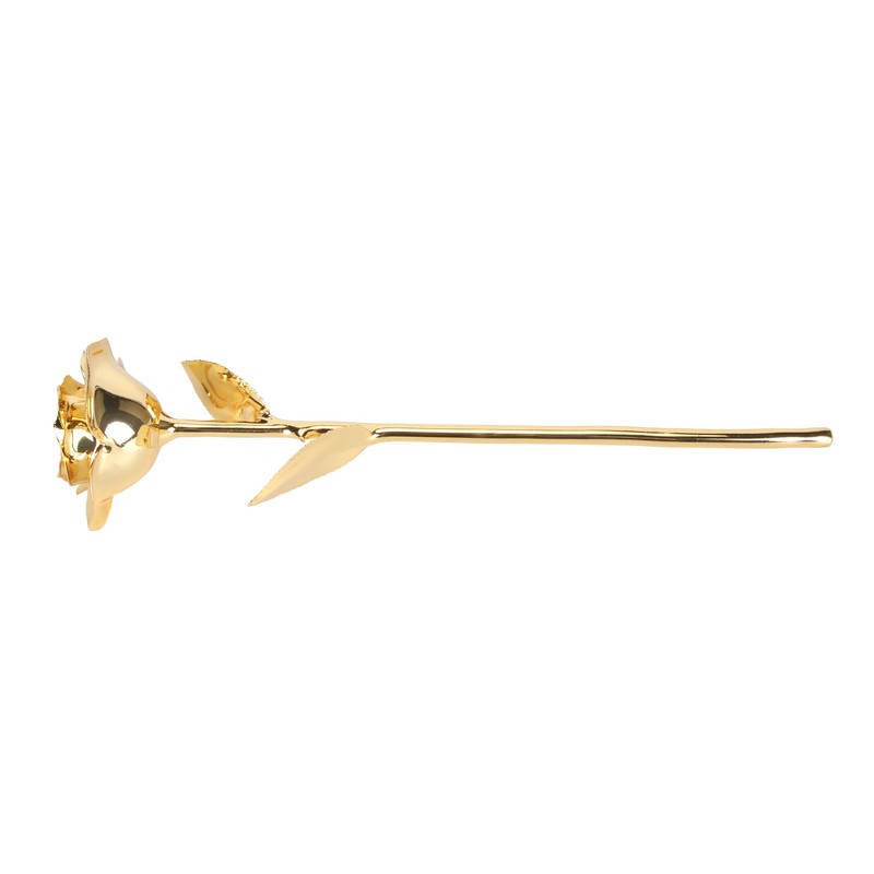 24K Gold Plated Rose Clear Texture Romantic Exquisite Long Lasting