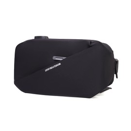 FANDARE Sling Chest Bag Shoulder Crossbody Backpack with USB Charging Port Men Women Business Casual Daypacks for Outdoor Travel Work Hiking Running Indoor Activities Waterproof Polyester Black