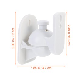 TEHAUX 2pcs Surround Sound Wall Mount Bracket Speaker Wall Mount for Home Theater Sturdy Abs Material