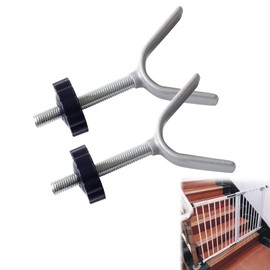 Y-shaped adapter for baby gate, Y spindle for attachment, children's gate and stair railings, extension of the stair gate, for stair gates for babies and pets, pack of 2
