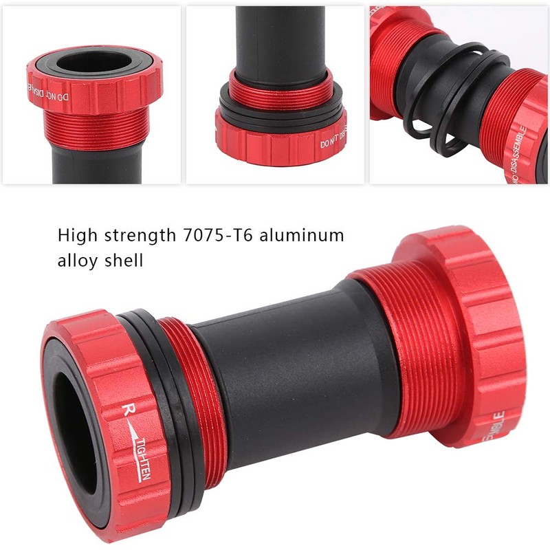 Keenso Integrated Crankset Bottom Bracket, BSA Bottom Bracket MTB Hollowtech