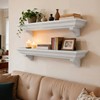 LXWZHK 36 Inch Fireplace Mantel Shelf with Corbels, Set of