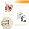 Linwnil Adhesive Screws Wall Mount Hanging Nails No-Trace No Drilling