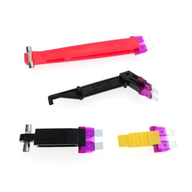 Fuse Puller Tool, Car Fuse Pull-Out, Clip Fuse Puller, Pliers Plastic Mini Fuse Insertion Tool, Fuse Remover Tool Suitable for Automotive Car Boat Blade Fuse Mini Fuse and Standard Fuse (4 Pack)