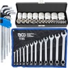 Inch Socket Spanner Set with Hexagonal Combination Spanner
