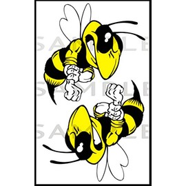 Angry Hornet Car Stickers Decals,