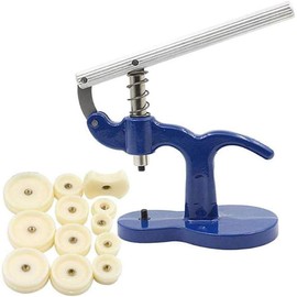 LHKJ Professional Watch Press Tool Set with 12 Dies, Watch Press Set/Watch Case Closer for Close Snap Off Watch Back Cover