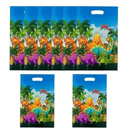 ALLPICK Dinosaur Party Favors Gift Bags Supplier 30PCS 30PCS Dinosaur Plastic Party Favors Gift Bags Treat Candy Bags Dinosaur Goodie Bags for Kids Birthday