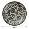 Marusan Kondo 21818 Plate, S, Flower and Olive, Folk Art,