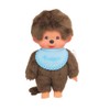 BANDAI - Monchhichi - Monchhichi-Plüsch mit himmelblauem Lätzchen - Ikonisches