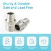 OFFO Shower Hose Connector, G1/2'' Male to G3/8'' Male Threaded